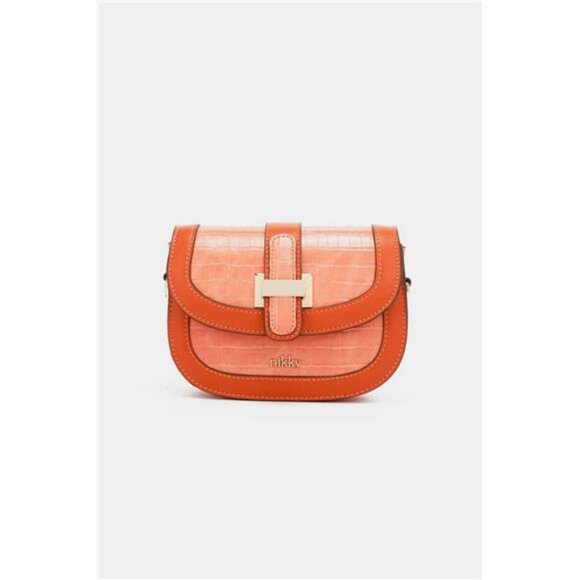 Nicole Lee USA Croc Embossed Crossbody Bag - Picture 3 of 10